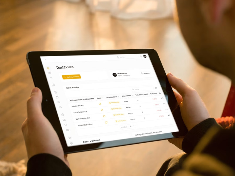 Projekt-Screenshot — Betriebsplattform für einen mittelständischen Hersteller